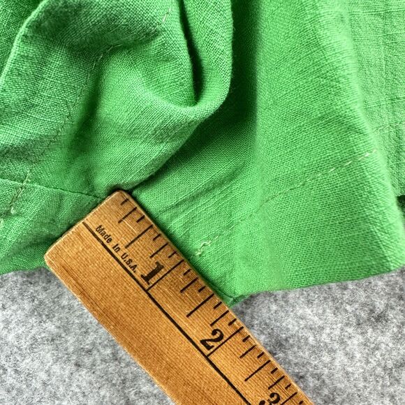 Hausen Mini Romper Womens Large Smocked Puff Sleeve Cottage Boho Pockets Stretch - Picture 14 of 16